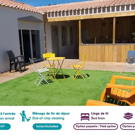 Hébergement de vacances 300m Des Plages - Maison Avec Jardin Pour 12